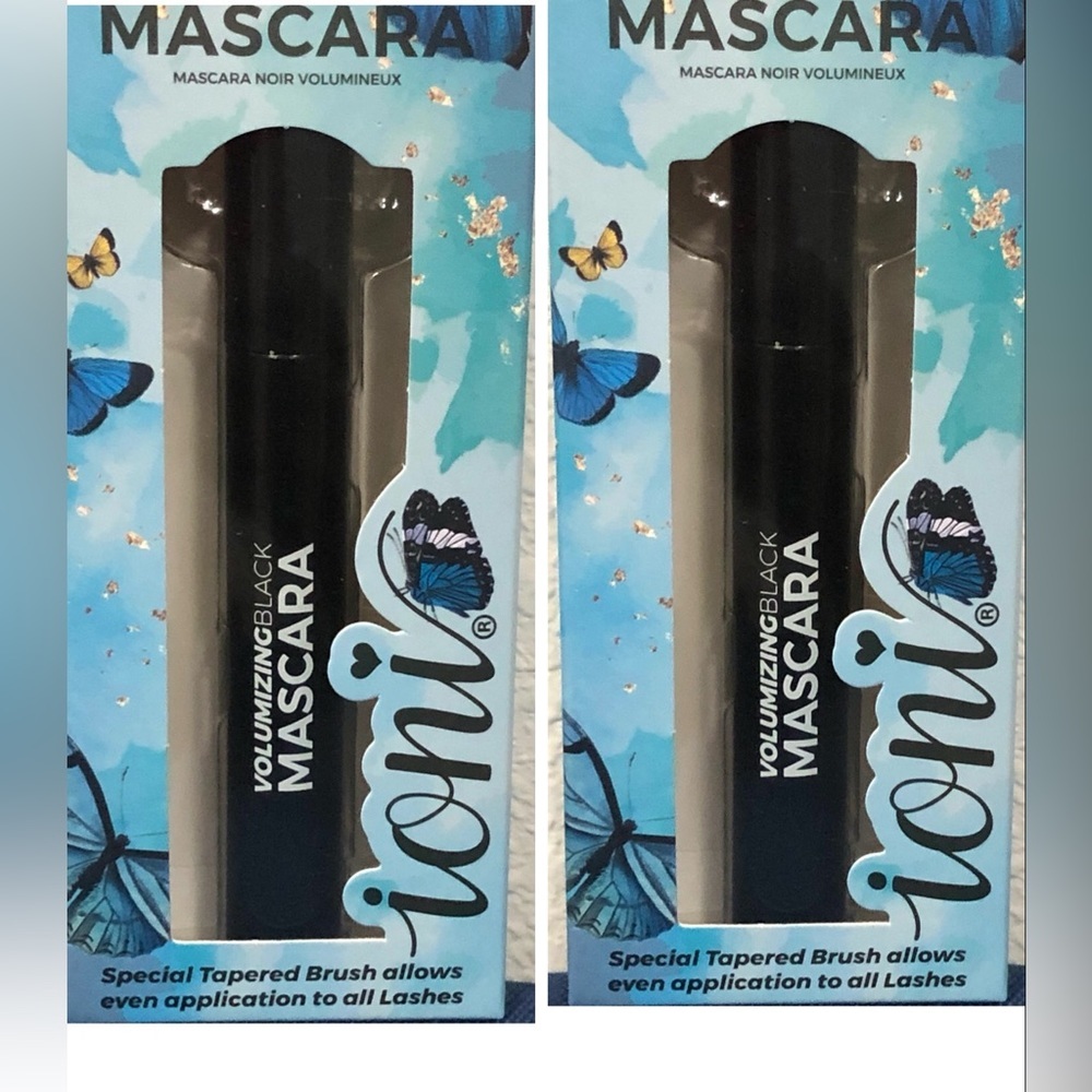 2pack black voluminous‎ intense length tapered brush mascaras new